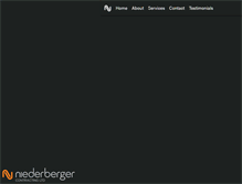 Tablet Screenshot of niederbergercontracting.com